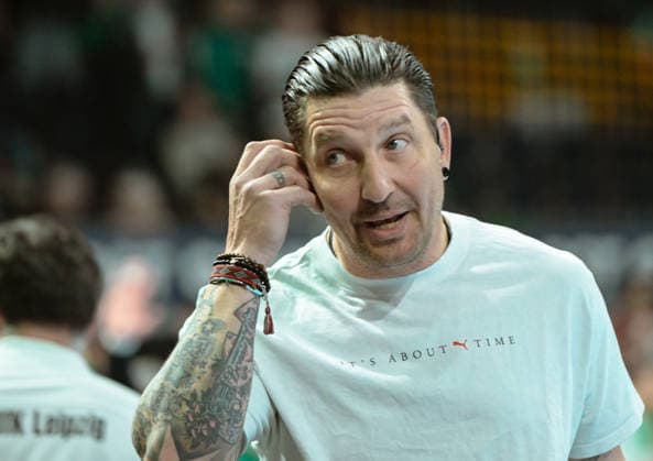 05.04.2026, xlakx, Handball Daikin HBL, Fuechse Berlin - SC DHfK Leipzig v.l. Stefan Kretzschmar Berlin