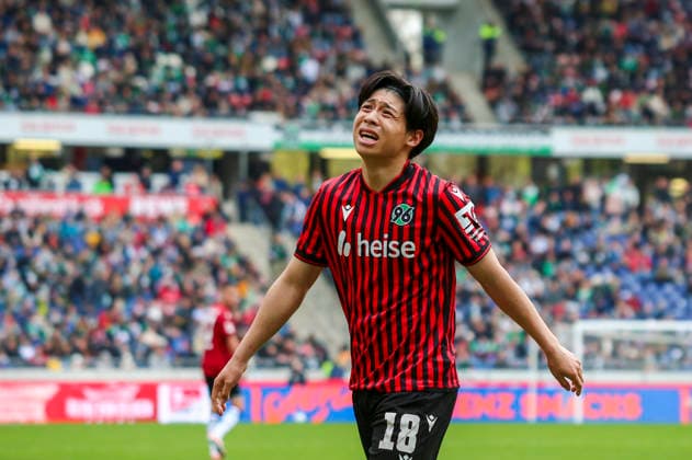 Deutschland: Fussball 2.Bundesliga 2025 2026, 28. Spieltag - Hannover 96 vs SV 07 Elversberg - Heinz von Heiden Arena Stadion (Hannover): Mimik, Gesichtsausdruck, Emotion Daisuke Yokota (Hannover 96, 18) Hannover