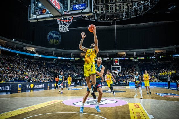 Basketball Berlin 05.04.2026 Saison 2025 2026 EasyCredit BBL 1. Bundesliga Männer, Herren Alba Berlin - EWE Baskets Oldenburg J wan Roberts (Alba Berlin, No.13)