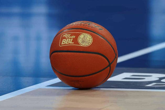 Spielball GER, MLP Academics Heidelberg vs. Rostock Seawolves, Basketball, easycredit Basketball Bundesliga, 28.Spieltag, Saison, 2025 2026, 05.04.2026 GER, MLP Academics Heidelberg vs. Rostock Seawolves, Basketball, easycredit Basketball Bundesliga, 28.Spieltag, Saison, 2025 2026, 205.04.2026 Heidelberg Copyright: xEibner-Pressefoto JoergxHirschx EP_JHH