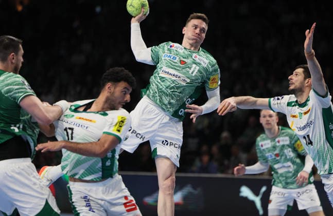 GER HBL Saison 2025 2026 FÜCHSE Berlin vs SC DhfK Leipzig, 05.04.26, Max-Schmeling-Halle, Berlin, Lasse LUDWIG (Füchse Berlin 1)