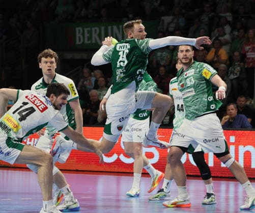 GER HBL Saison 2025 2026 FÜCHSE Berlin vs SC DhfK Leipzig, 05.04.26, Max-Schmeling-Halle, Berlin, Mathias GIDSEL (Füchse Berlin 19)