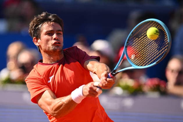 Tiriac Open final, Navone v Merida Mariano Navone of Argentina reacts during the Tiriac Open final played against Daniel Merida of Spain, in Bucharest, April 05, 2026. Alex Nicodim Imago Images Copyright: xAlexxNicodimx