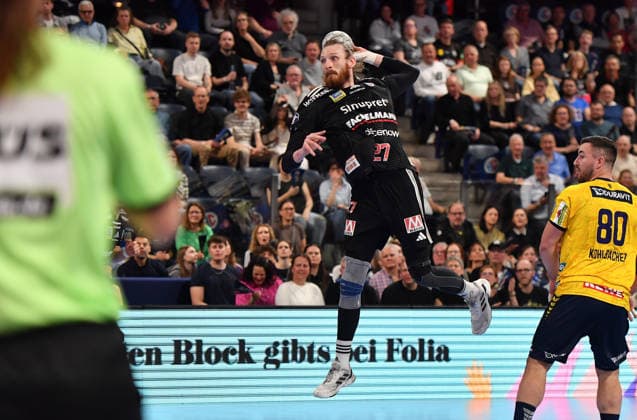05.04.2026 - Handball - 1. Bundesliga DAIKIN HBL - Saison 2025 2026 - 27. Spieltag: HC Erlangen Metropolregion Nürnberg HCE - Rhein-Neckar Löwen - OGo - xogox - Antonio Metzner (27, HC Erlangen HCE )