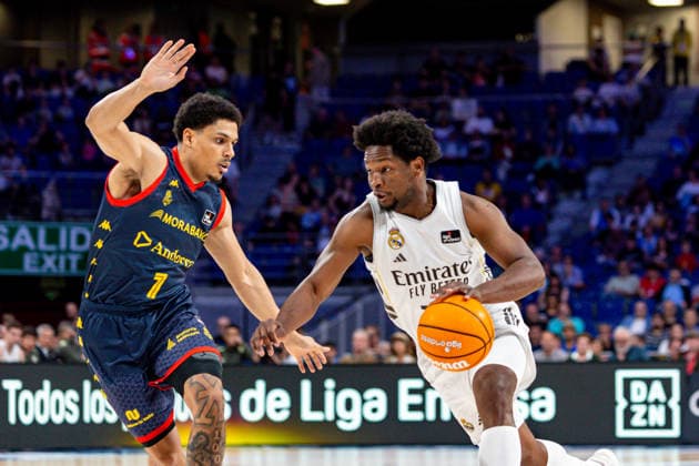 ESP: Real Madrid v Morabanc Andorra. Liga Endesa Andres Feliz of Real Madrid during the Liga Endesa match, between Real Madrid and Morabanc Andorra played at Movistar Arena Stadium on April 5, 2026 in Madrid Spain Madrid Spain Basketball Copyright: xAlbaxPachecox xAgenciaxLOFx
