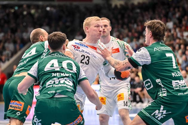 Goeppingen, Deutschland, 05.04.26: waehrend des Daikin Handball Bundesliga Spiels zwischen FRISCH AUF! Goeppingen vs SC Magdeburg in der EWS Arena am 05. April 2026 in Goeppingen, Deutschland. (Foto von Harry Langer DeFodi Images) Goeppingen, Germany, 05.04.26: during the Daikin Handball Bundesliga match between FRISCH AUF! Goeppingen vs SC Magdeburg at EWS Arena on April 5, 2026 in Goeppingen, Germany. (Photo by Harry Langer DeFodi Images) (Photo by Harry Langer DeFodi Images) -