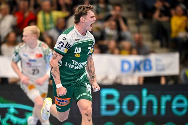 Goeppingen, Deutschland, 05.04.26: Victor Kloeve (FRISCH AUF! Goeppingen) gestikuliert, gestik waehrend des Daikin Handball Bundesliga Spiels zwischen FRISCH AUF! Goeppingen vs SC Magdeburg in der EWS Arena am 05. April 2026 in Goeppingen, Deutschland. (Foto von Harry Langer DeFodi Images) Goeppingen, Germany, 05.04.26: Victor Kloeve (FRISCH AUF! Goeppingen) gestures during the Daikin Handball Bundesliga match between FRISCH AUF! Goeppingen vs SC Magdeburg at EWS Arena on April 5, 2026 in Goeppingen, Germany. (Photo by Harry Langer DeFodi Images) (Photo by Harry Langer DeFodi Images) -