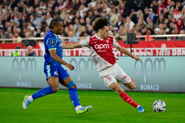 FOOTBALL : AS Monaco VS Olympique de Marseille - Ligue 1 McDonald s - 05 04 2026 Maghnes Akliouche (ASM) - Ligue 1 McDonald™s match between AS Monaco and Olympique de Marseille on April 5, 2026 at the Louis II Stadium in Monaco. MonacoMonaco  Copyright: xWilliamxCannarellax
