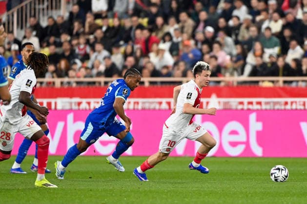 AS Monaco v Olympique de Marseille - Ligue 1 McDonald s 2025 2026 10 Aleksandr GOLOVIN (asm) during the Ligue 1 McDonald s match between Monaco and Marseille at Stade Louis II on April 5, 2026 in Monaco, Monaco. Monaco Monaco  Copyright: xFEPx 776348338