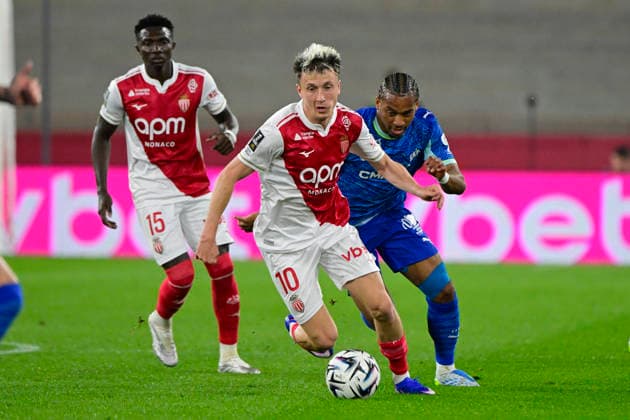 FOOTBALL : AS Monaco VS Olympique de Marseille - Ligue 1 McDonald s - 05 04 2026 Aleksandr Golovin (ASM) - Ligue 1 McDonald™s match between AS Monaco and Olympique de Marseille on April 5, 2026 at the Louis II Stadium in Monaco. MonacoMonaco  Copyright: xWilliamxCannarellax