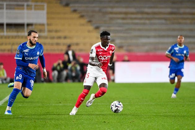 AS Monaco v Olympique de Marseille - Ligue 1 McDonald s 2025 2026 15 Lamine CAMARA (asm) during the Ligue 1 McDonald s match between Monaco and Marseille at Stade Louis II on April 5, 2026 in Monaco, Monaco. Monaco Monaco  Copyright: xFEPx 776348338