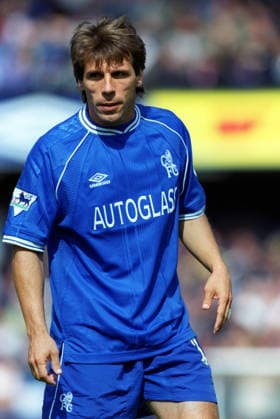 Chelsea V West Ham United, Premier League Gianfranco Zola of Chelsea in action during the Premier League match between Chelsea and West Ham United at Stamford Bridge on August 19, 2000 in London, England. London Stamford Bridge England United Kingdom Copyright: xAllstarxPicturexLibraryxLtdx