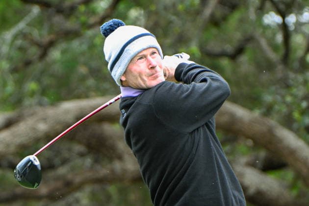 SAN ANTONIO, TX - APRIL 05: Brandt Snedeker (USA) watches his tee shot on 14 during the third round of the Valero Texas Open on April 5, 2026, at the AT&T Oaks Course at TPC San Antonio, San Antonio, Texas. (Photo by Ken Murray Icon Sportswire) GOLF: APR 05 PGA, Golf Herren Valero Texas Open EDITORIAL USE ONLY Icon2604050054