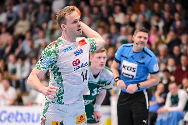 Goeppingen, Deutschland, 05.04.26: Omar Ingi Magnusson (SC Magdeburg) in Aktion, am Ball, Einzelaktion waehrend des Daikin Handball Bundesliga Spiels zwischen FRISCH AUF! Goeppingen vs SC Magdeburg in der EWS Arena am 05. April 2026 in Goeppingen, Deutschland. (Foto von Harry Langer DeFodi Images) Goeppingen, Germany, 05.04.26: Omar Ingi Magnusson (SC Magdeburg) controls the Ball during the Daikin Handball Bundesliga match between FRISCH AUF! Goeppingen vs SC Magdeburg at EWS Arena on April 5, 2026 in Goeppingen, Germany. (Photo by Harry Langer DeFodi Images) (Photo by Harry Langer DeFodi Images) -