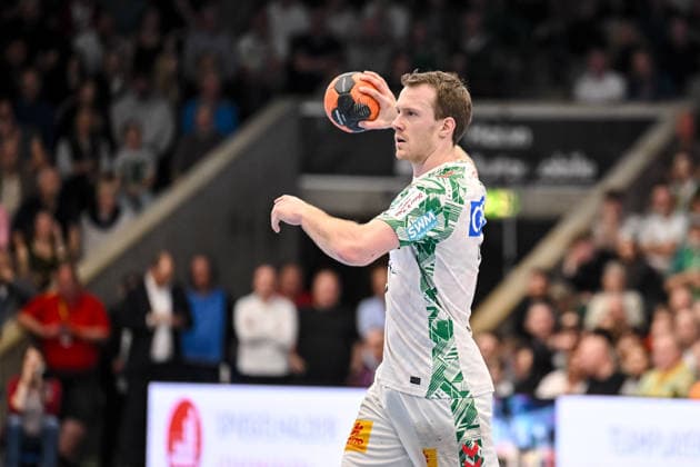 Goeppingen, Deutschland, 05.04.26: Felix Claar (SC Magdeburg) in Aktion, am Ball, Einzelaktion waehrend des Daikin Handball Bundesliga Spiels zwischen FRISCH AUF! Goeppingen vs SC Magdeburg in der EWS Arena am 05. April 2026 in Goeppingen, Deutschland. (Foto von Harry Langer DeFodi Images) Goeppingen, Germany, 05.04.26: Felix Claar (SC Magdeburg) controls the Ball during the Daikin Handball Bundesliga match between FRISCH AUF! Goeppingen vs SC Magdeburg at EWS Arena on April 5, 2026 in Goeppingen, Germany. (Photo by Harry Langer DeFodi Images) (Photo by Harry Langer DeFodi Images) -