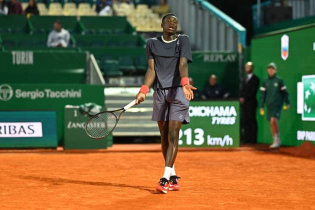Rolex Monte-Carlo Masters - Moise Kouame (FRA) Moise Kouame (FRA) during his first round at the 2026 Rolex Monte-Carlo Masters in Monte-Carlo, MONACO, on April 5, 2026. Photo by Corinne Dubreuil ABACAPRESS.COM Monte-Carlo Monaco  Copyright: xDubreuilxCorinne ABACAx