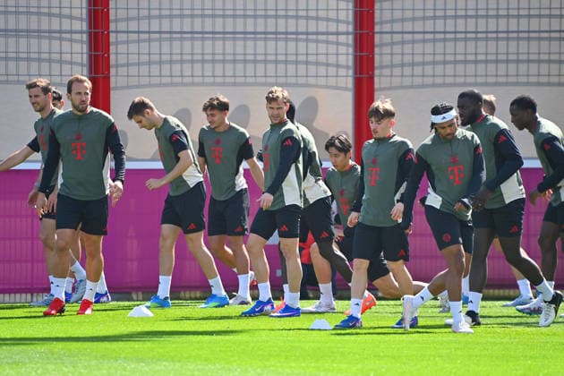 Abschlusstraining am 06.04.2026. Fussball Champions League,Saison 2025 26, Viertelfinale Real Madrid - FC Bayern-Muenchen. Â