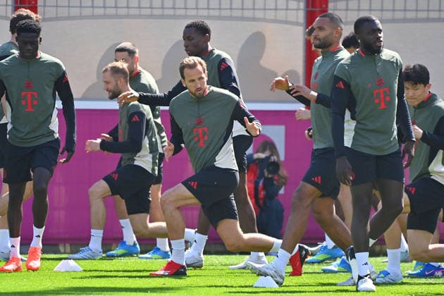 Harry KANE (Bayern Muenchen,Mitte), Abschlusstraining am 06.04.2026. Fussball Champions League,Saison 2025 26, Viertelfinale Real Madrid - FC Bayern-Muenchen. Â
