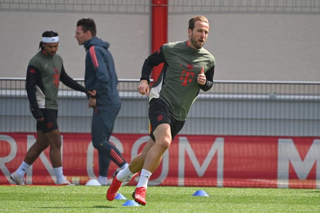 Harry KANE (Bayern Muenchen), Abschlusstraining am 06.04.2026. Fussball Champions League,Saison 2025 26, Viertelfinale Real Madrid - FC Bayern-Muenchen. Â