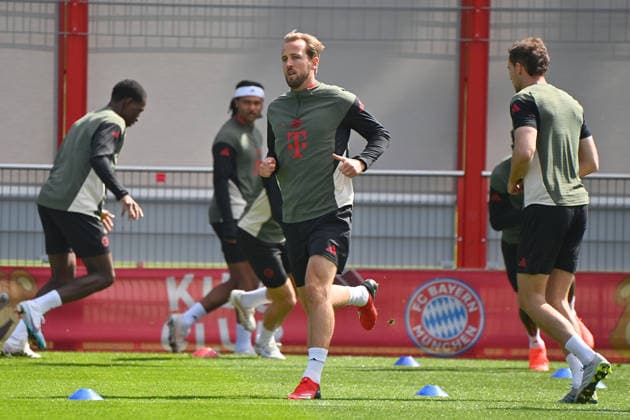 Harry KANE (Bayern Muenchen), Abschlusstraining am 06.04.2026. Fussball Champions League,Saison 2025 26, Viertelfinale Real Madrid - FC Bayern-Muenchen. Â