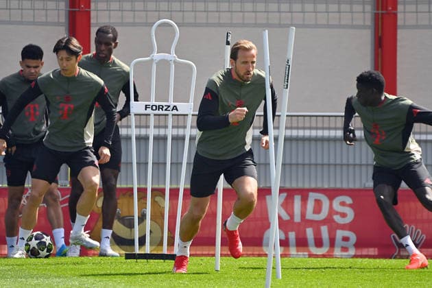 Harry KANE (Bayern Muenchen), Abschlusstraining am 06.04.2026. Fussball Champions League,Saison 2025 26, Viertelfinale Real Madrid - FC Bayern-Muenchen. Â