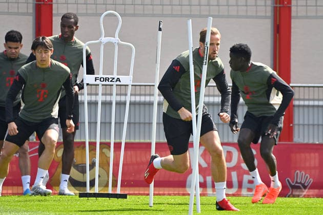 Harry KANE (Bayern Muenchen), Abschlusstraining am 06.04.2026. Fussball Champions League,Saison 2025 26, Viertelfinale Real Madrid - FC Bayern-Muenchen. Â