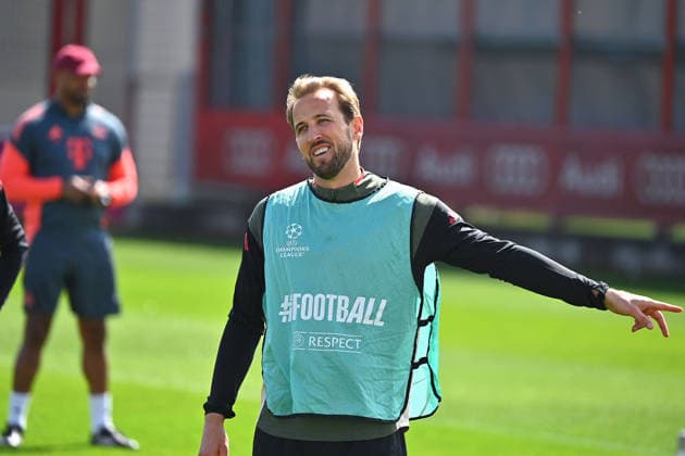 Harry KANE (Bayern Muenchen), Gestik,gibt Anweisungen, Abschlusstraining am 06.04.2026. Fussball Champions League,Saison 2025 26, Viertelfinale Real Madrid - FC Bayern-Muenchen. Â
