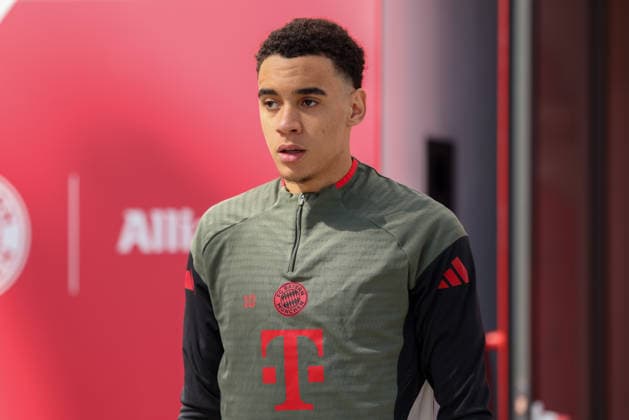 Jamal Musiala (FC Bayern Muenchen, 10), GER, Abschlusstraining, FC Bayern Muenchen, Fussball, UEFA Champions League, Viertelfinale, Hinspiel, Saison 2025 2026, 06.04.2026, GER, Abschlusstraining, FC Bayern Muenchen, Fussball, UEFA Champions League, Viertelfinale, Hinspiel, Saison 2025 2026, 06.04.2026 Muenchen Copyright: xEibner-Pressefoto JennixMaulx EP_JML