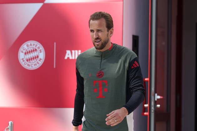 Harry Kane (FC Bayern Muenchen, 09), GER, Abschlusstraining, FC Bayern Muenchen, Fussball, UEFA Champions League, Viertelfinale, Hinspiel, Saison 2025 2026, 06.04.2026, GER, Abschlusstraining, FC Bayern Muenchen, Fussball, UEFA Champions League, Viertelfinale, Hinspiel, Saison 2025 2026, 06.04.2026 Muenchen Copyright: xEibner-Pressefoto JennixMaulx EP_JML