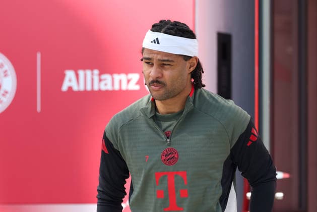 Serge Gnabry (FC Bayern Muenchen, 07), GER, Abschlusstraining, FC Bayern Muenchen, Fussball, UEFA Champions League, Viertelfinale, Hinspiel, Saison 2025 2026, 06.04.2026, GER, Abschlusstraining, FC Bayern Muenchen, Fussball, UEFA Champions League, Viertelfinale, Hinspiel, Saison 2025 2026, 06.04.2026 Muenchen Copyright: xEibner-Pressefoto JennixMaulx EP_JML