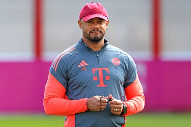 Trainer Vincent Kompany, Portraet, Portrait, Fussball Abschlusstraining vor UEFA Champions League Spiel Real Madrid CF - FC Bayern München 06.04.2026 Trainingsgelände, Säbenerstr. FOTO: Mladen Lackovic LakoPress
