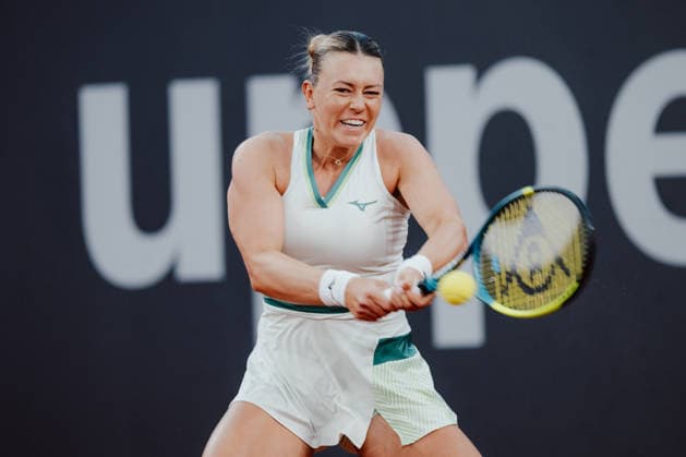 TENNIS - WTA, Tennis Damen Upper Austria Ladies Linz LINZ,AUSTRIA,06.APR.26 - TENNIS - WTA Tour, Upper Austria Ladies Linz. Image shows Dalma Galfi (HUN).  GEPAxpictures xAlexanderxSolc
