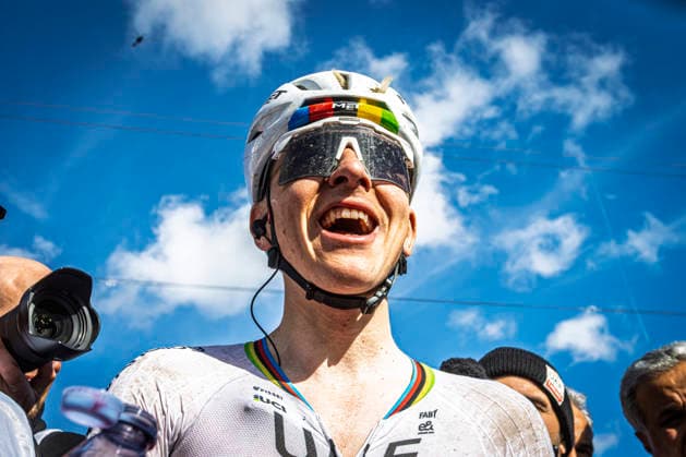 Cycling - 110th Ronde van Vlaanderen World Champion Tadej Pogacar (SLO UAE Team Emirates - XRG) wins the 110th Ronde van Vlaanderen (1.UWT) - One day race from Antwerp to Oudenaarde Belgium - 278,2km Photo: Stijn Bastens CC Antwerp Belgium  Copyright: xContentxCurationx StijnxBastensx xCCx