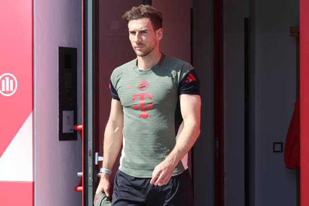 8 Leon Goretzka, Portraet, Portrait, Fussball Abschlusstraining vor UEFA Champions League Spiel Real Madrid CF - FC Bayern München 06.04.2026 Trainingsgelände, Säbenerstr. FOTO: Mladen Lackovic LakoPress