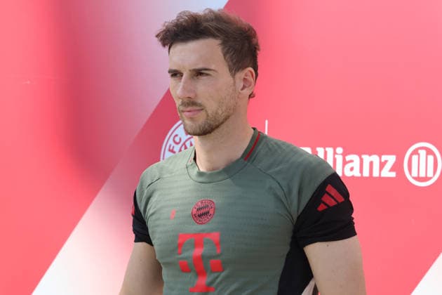8 Leon Goretzka, Portraet, Portrait, Fussball Abschlusstraining vor UEFA Champions League Spiel Real Madrid CF - FC Bayern München 06.04.2026 Trainingsgelände, Säbenerstr. FOTO: Mladen Lackovic LakoPress