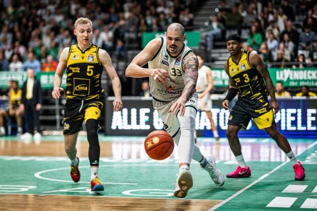 Maik Zirbes (Gladiators Trier), Vet Concept Gladiators Trier vs MHP Riesen Ludwigsburg, Basketball, easyCredit BBL, 28. Spieltag, Saison 2025 2026, 06.04.2026 Vet Concept Gladiators Trier vs MHP Riesen Ludwigsburg, Basketball, easyCredit BBL, 28. Spieltag, Saison 2025 2026, 06.04.2026 Copyright: xEibner-Pressefoto AlexanderxNeisx EP_ANS