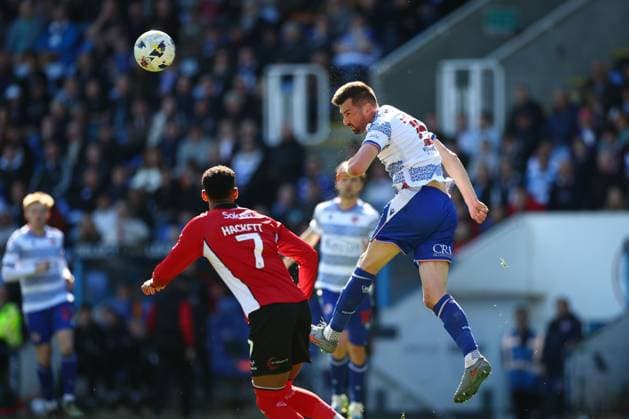 Paudie O Connor of Reading heads clear Reading v Lincoln City, Sky Bet League One, Football, Select Car Leasing Stadium, Reading, UK - 06 Apr 2026Reading Select Car Leasing Stadium United Kingdom EDITORIAL USE ONLY No use with unauthorised audio, video, data, fixture lists, club league logos or live services. Online in-match use limited to 120 images, no video emulation. No use in betting, games or single club league player publications. Copyright: xSimonxDael Shutterstockx 16811828aq