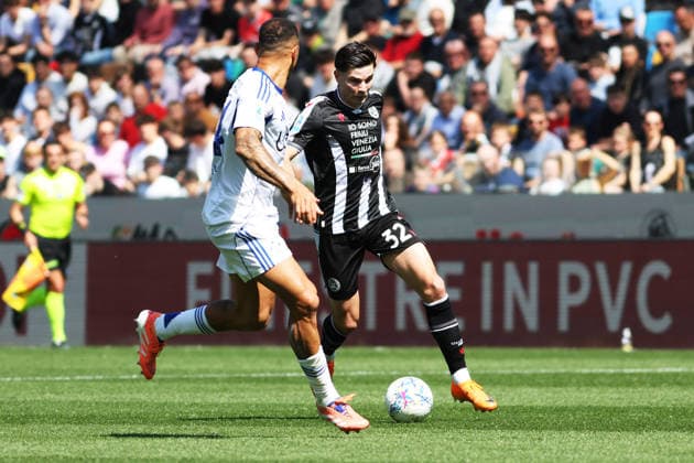 Udinese s Jurgen Ekkelenkamp during the Serie A soccer match between Udinese and Como at the Bluenergy Stadium in Udine, north east Italy - Monday, April 06,2026 - soccer  Copyright: xAndreaxBressanutti LaPressex