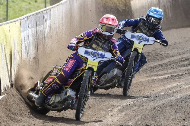 Opole 06.04.2026. Zuzel Zloty Kask Final Memorial Jerzego Szczakiela 2026 --- Speedway polish golden helmet final nz Kacper Woryna, Piotr Pawlicki Fot. Konrad Swierad Arena Akcji NEWSPIX.PL --- newspix.pl 