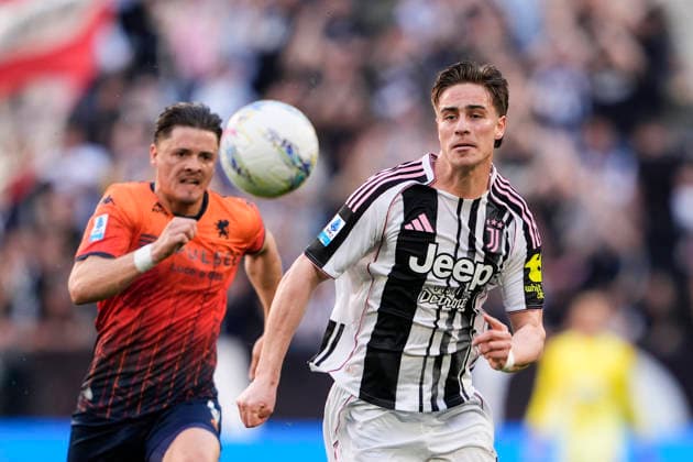Juventus Kenan Yildiz during the Serie A soccer match between Juventus Fc and Genoa the Juventus Stadium in Turin, north west Italy - April 6, 2026. - Soccer  Copyright: xFabioxFerrari LaPressex