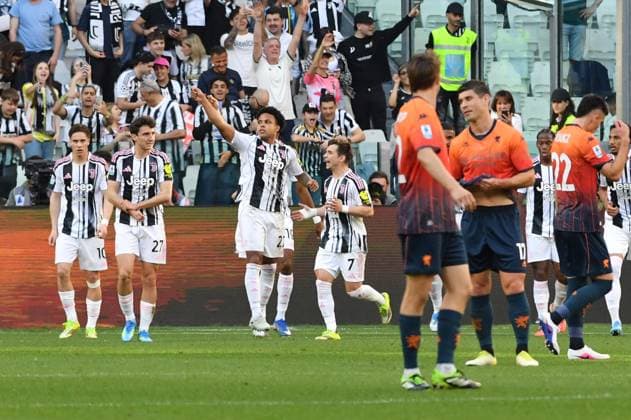 Foto IPP Massimo Rana Torino 05-04-2026 Calcio Campionato di Serie A 2025 2026 Juventus-Genoa nella foto esulta weston mckennie Italy Photo Press - World Copyright italy ITALY  Copyright: xR4924_italyphotopressx