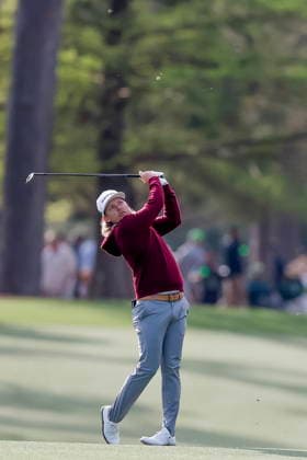 Masters Tournament - practice round Cameron Smith of Australia hits from the fairway on the 13th hole during a practice round for the 2026 Masters Tournament at the Augusta National Golf Club in Augusta, Georgia, USA, 06 April 2026. The Masters golf tournament begins 09 April 2026. AUGUSTA GEORGIA United States  Copyright: xERIKxS.xLESSERx
