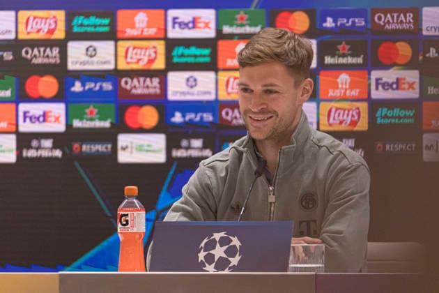 Bayern Munich press conference, PK, Pressekonferenz prior UEFA Champions League 2025 26 Quarter-Final First Leg MADRID, SPAIN - APRIL 6: Joshua Kimmich, of Bayern Munich, is seen Santiago Bernabeu stadium ahead of the UEFA Champions League 2025 26 Quarter-Final First Leg against Real Madrid CF at estadio Santiago BernabÃ u on April 6, 2026 in Madrid, Spain. Valdebebas Ciudad Real Madrid Madrid Spain Madrid Madrid Spain Copyright: xAlejandroxMatiasx