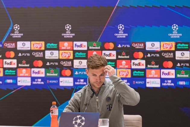 Bayern Munich press conference, PK, Pressekonferenz prior UEFA Champions League 2025 26 Quarter-Final First Leg MADRID, SPAIN - APRIL 6: Joshua Kimmich, of Bayern Munich, is seen Santiago Bernabeu stadium ahead of the UEFA Champions League 2025 26 Quarter-Final First Leg against Real Madrid CF at estadio Santiago BernabÃ u on April 6, 2026 in Madrid, Spain. Valdebebas Ciudad Real Madrid Madrid Spain Madrid Madrid Spain Copyright: xAlejandroxMatiasx