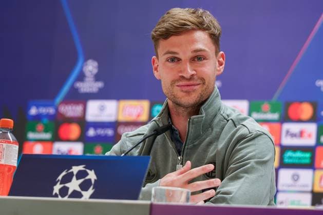 Joshua Kimmich 6 (FC Bayern Muenchen), Pressekonferenz, FC Bayern Muenchen, Fussball, Maenner, UEFA Champions League, Saison 2025 2026, Pressekonferenz vor dem Viertelfinal-Hinspiel (Quarter Finals 1st Leg) gegen Real Madrid, 06.04.2026 Madrid Madrid Spanien