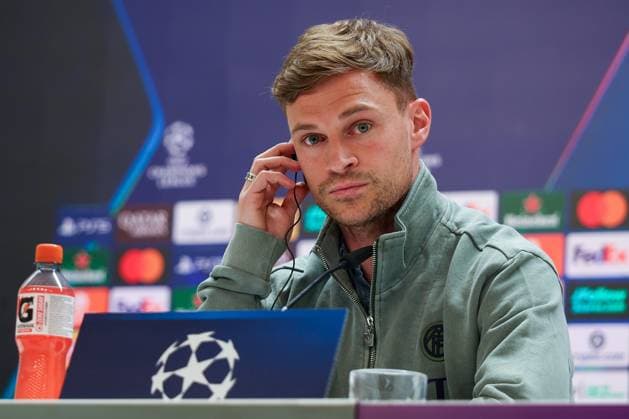 Joshua Kimmich 6 (FC Bayern Muenchen), Pressekonferenz, FC Bayern Muenchen, Fussball, Maenner, UEFA Champions League, Saison 2025 2026, Pressekonferenz vor dem Viertelfinal-Hinspiel (Quarter Finals 1st Leg) gegen Real Madrid, 06.04.2026 Madrid Madrid Spanien