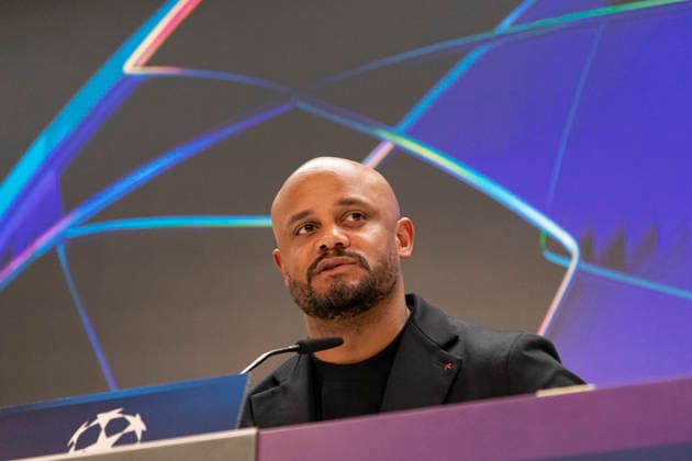 Bayern Munich press conference, PK, Pressekonferenz prior UEFA Champions League 2025 26 Quarter-Final First Leg MADRID, SPAIN - APRIL 6: Vicent Kompany, head coach of Bayern Munich, is seen during the press conference ahead of the UEFA Champions League 2025 26 Quarter-Final First Leg against Real Madrid CF at Santiago Bernabeu stadium on April 6, 2026 in Madrid, Spain. Valdebebas Ciudad Real Madrid Madrid Spain Madrid Madrid Spain Copyright: xALEJANDROxMATIASx
