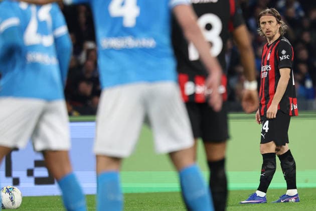 Luka Modric of AC Milan during the Serie A 2025 2026 football match between SSC Napoli and AC Milan at Diego Armando Maradona stadium in Naples (Italy), April 06th, 2026. CesarexPurini