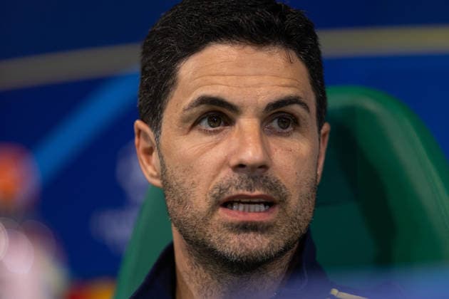 April 6, 2026, Lisbon, Lisbon, Portugal: Arsenal head coach from Spain MIKEL ARTETA during the press conference, PK, Pressekonferenz before the UEFA Champions League between Sporting and Arsenal at Estadio Jose de Alvalade Soccer 2026: Pre-Game Press Conference  - ZUMAs359 20260406_zsp_s359_071 Copyright: xAlexandrexdexSousax