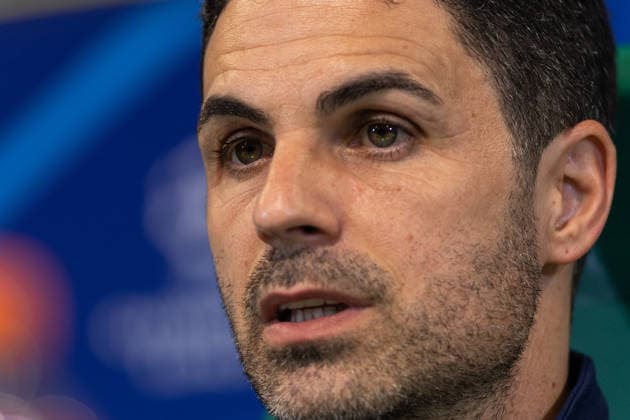 April 6, 2026, Lisbon, Lisbon, Portugal: Arsenal head coach from Spain MIKEL ARTETA during the press conference, PK, Pressekonferenz before the UEFA Champions League between Sporting and Arsenal at Estadio Jose de Alvalade Soccer 2026: Pre-Game Press Conference  - ZUMAs359 20260406_zsp_s359_076 Copyright: xAlexandrexdexSousax